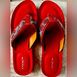 Coach “Judy” Platform Flip Flops